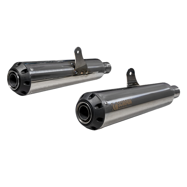 Scorpion Exhaust Royal Enfield GT & Interceptor 650 Twins Scorpion Stainless Edition Performance Exhaust (Pair)